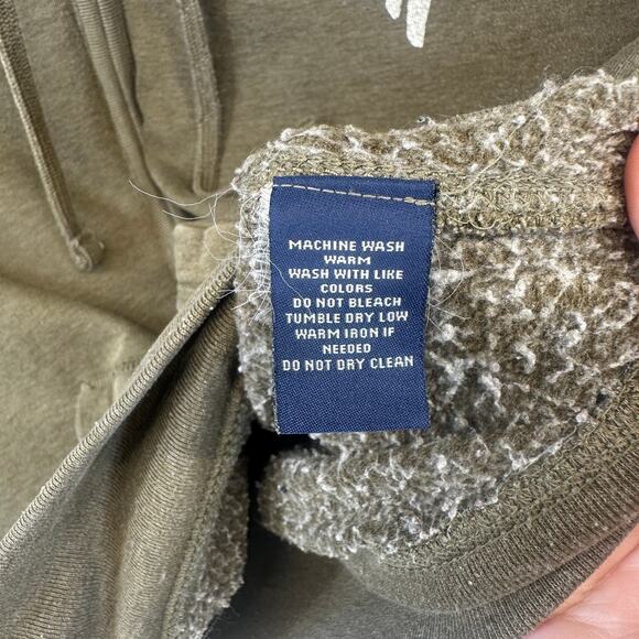 Vintage Polo Jeans Company Ralph Lauren Hoodie Sweatshirt Size L Green Full Zip - Picture 4 of 12